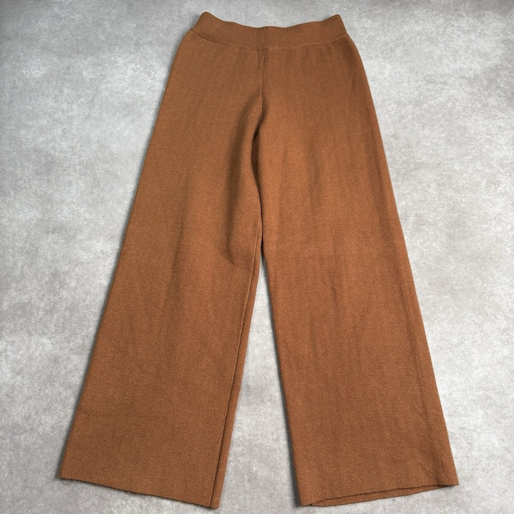 Women's COMPAÑIA FANTASTICA Orange Wide Leg Cotton High Waisted Pants Size Small
